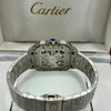 Cartier Santos Green Openworked Stainless Steel Watch