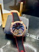 Jacob & Co Black Dial Black Strap Chronograph Watch