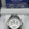 Hanboro White Dial Stainless Steel Chronograph Watch