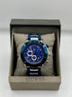 Guess Blue Dial Blue Stainless Steel Chronograph Watch