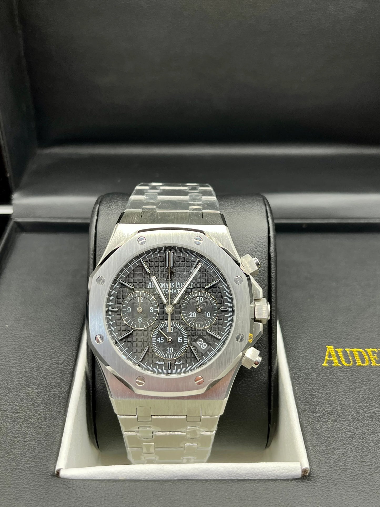 Audemars Piguet Royal Oak Frosted Silver Chronograph Watch