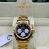 Rolex Daytona Gold Black Dial Chronograph Watch