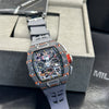 Richard Mille Grey Case Grey Strap Skeleton Watch