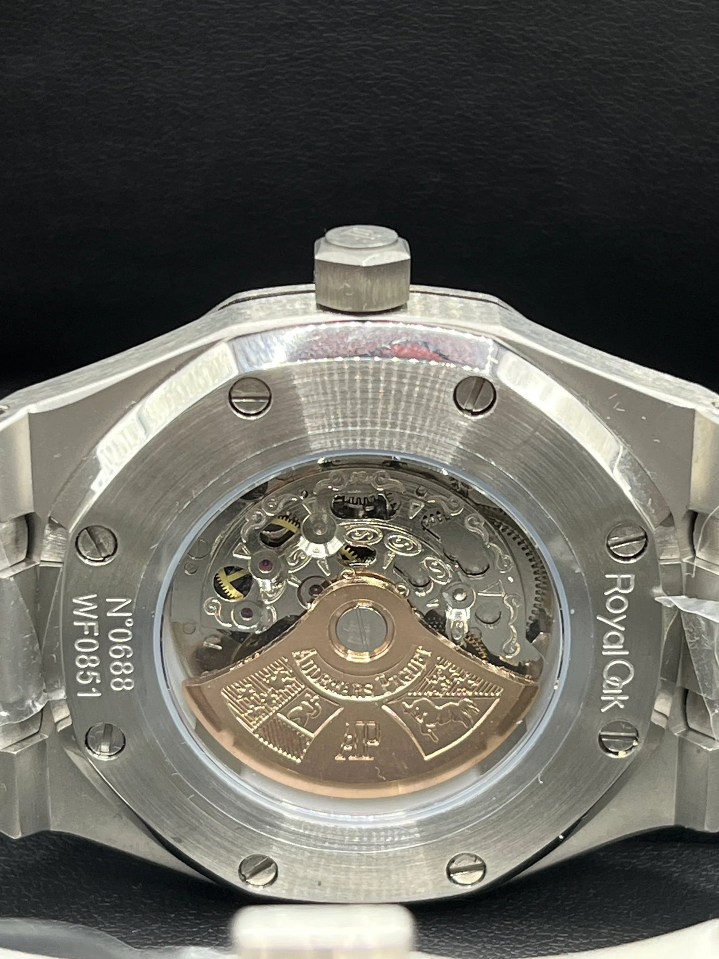 Audemars Piguet Royal Oak Blue Skeleton Stainless Steel Watch