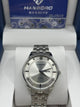 Hanboro Silver Dial Stainless Steel Watch