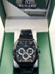 REWARD Luxury Chronograph Watch – Black Dial Black Stainless Steel