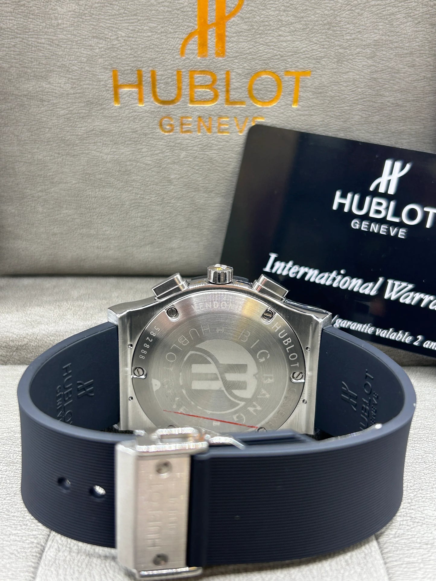 Hublot Big Bang Grey Dial Rubber Strap Watch