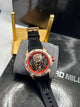 Jacob & Co Rose Gold Case Black Strap Skeleton Watch