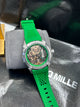 Jacob & Co Green Strap Skeleton Watch