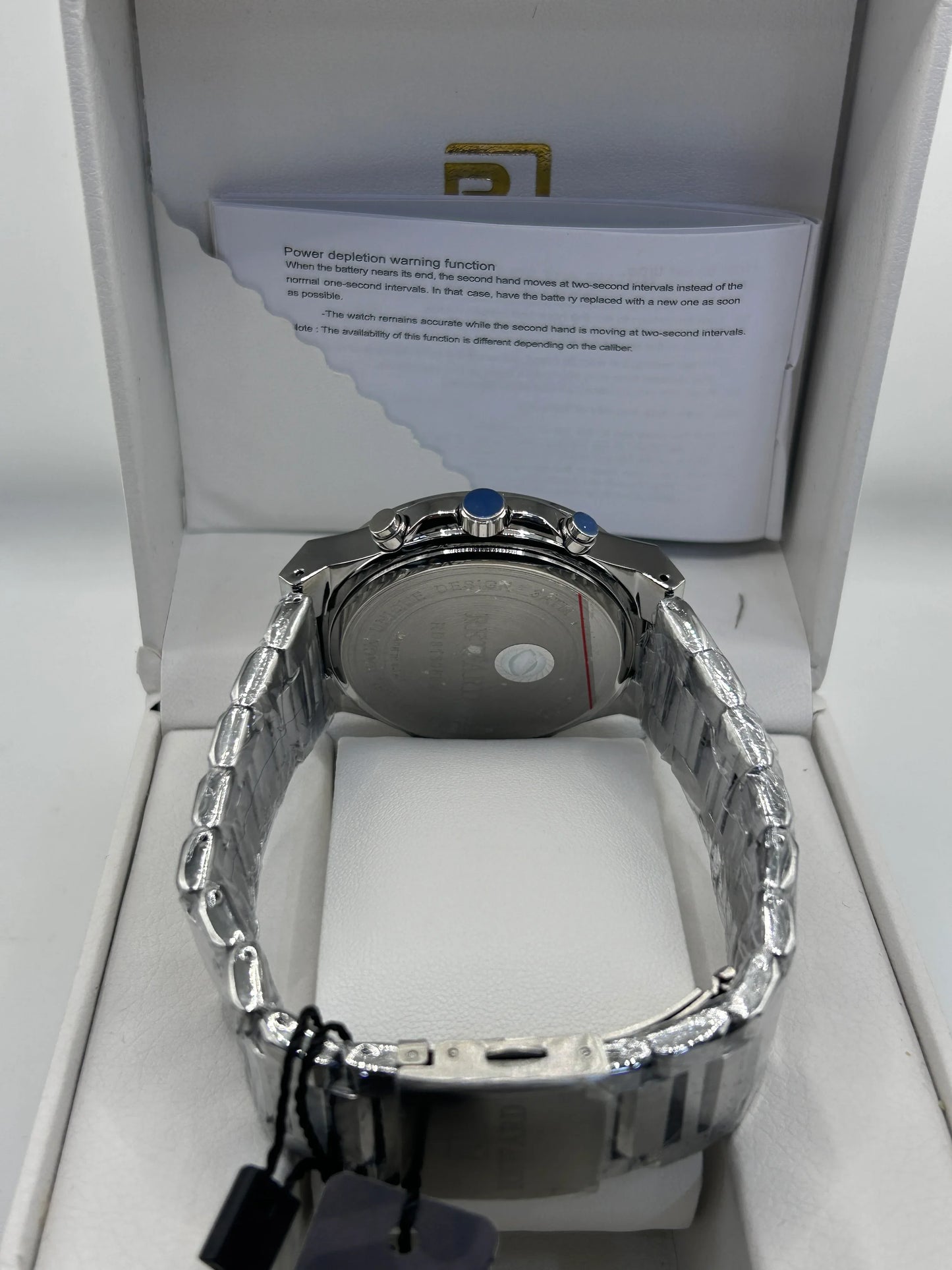 REWARD Luxury Chronograph Watch – Ice Blue Dial Stainless Steel