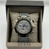Guess Silver Dial Stainless Steel Chronograph Watch