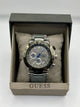 Guess Silver Dial Stainless Steel Chronograph Watch