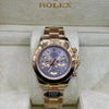 Rolex Daytona Rose Gold Ice Gray Dial Chronograph Watch