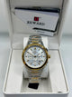 Reward Classic White Dial Two Tone Quartz Watch