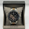 Guess Black Dial Two Tone Chronograph Watch