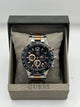 Guess Black Dial Two Tone Chronograph Watch