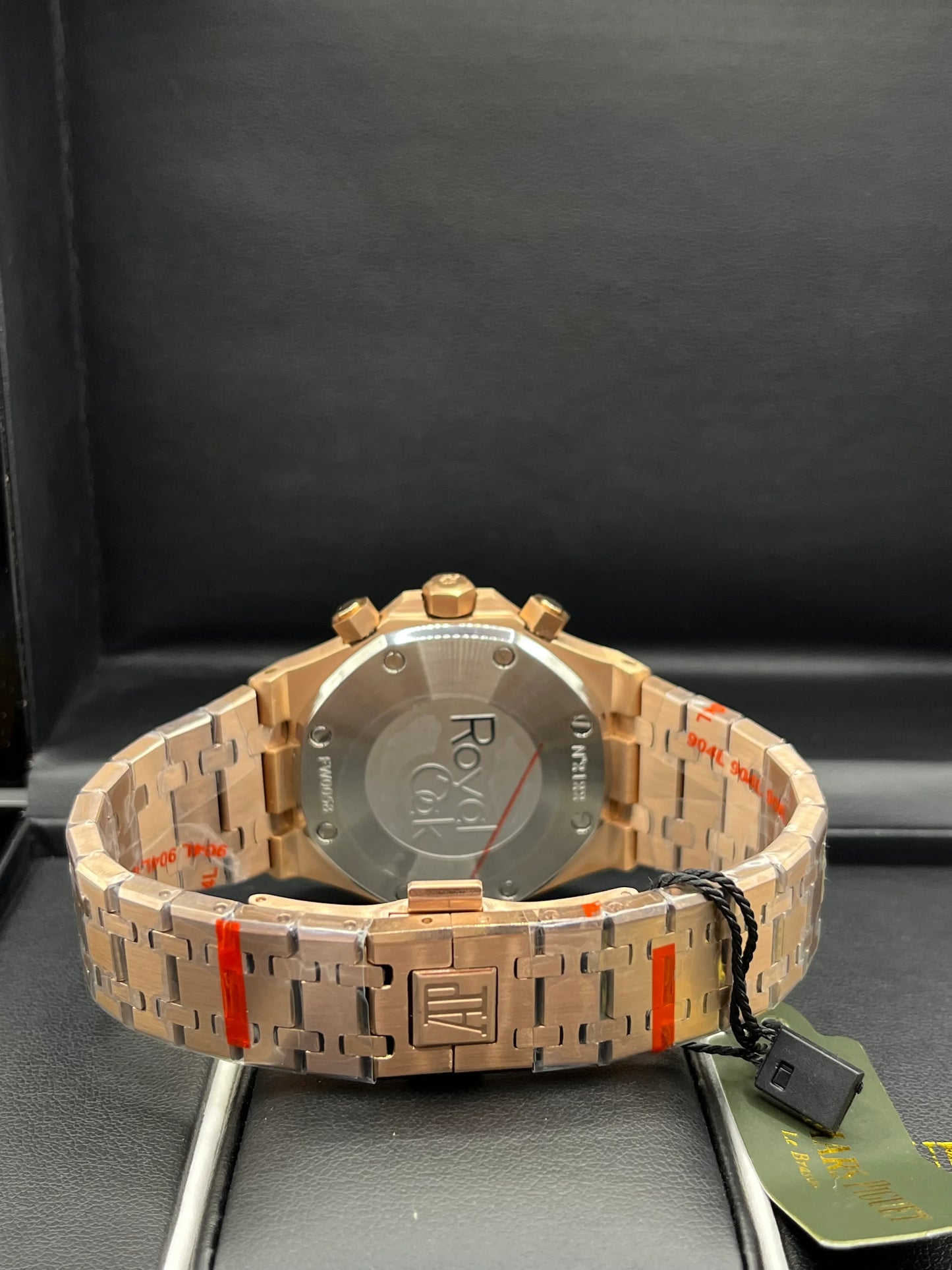 Audemars Piguet Royal Oak Rose Gold Navy Chronograph Watch