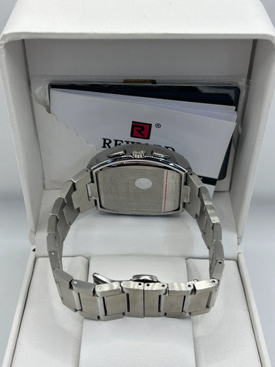 Reward Openwork Silver Dial Stainless Steel Quartz Watch