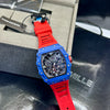 Richard Mille Red and Blue Skeleton Watch