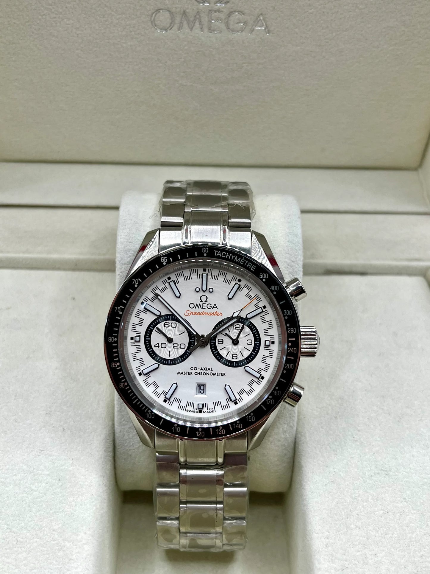 Omega Speedmaster White Dial Chronograph Watch