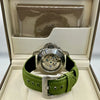 Panerai Luminor Green Dial Green Strap Watch