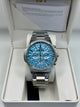 REWARD Luxury Chronograph Watch – Ice Blue Dial Stainless Steel