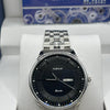 Hanboro Black Dial Stainless Steel Watch