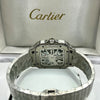 Cartier Santos Green Skeleton Stainless Steel Watch