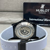 Hublot Big Bang Grey Dial Black Strap Watch