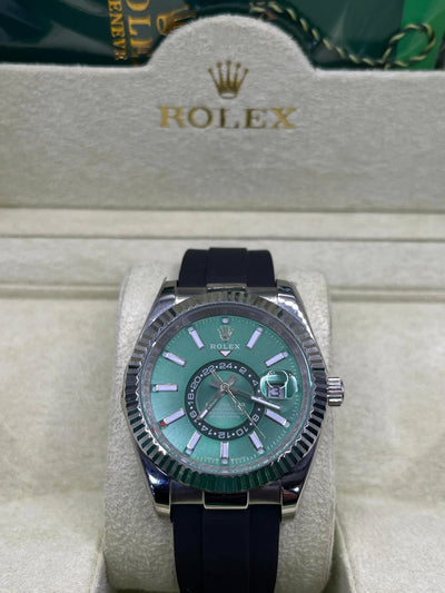 Rolex Sky-Dweller Green Dial Watch