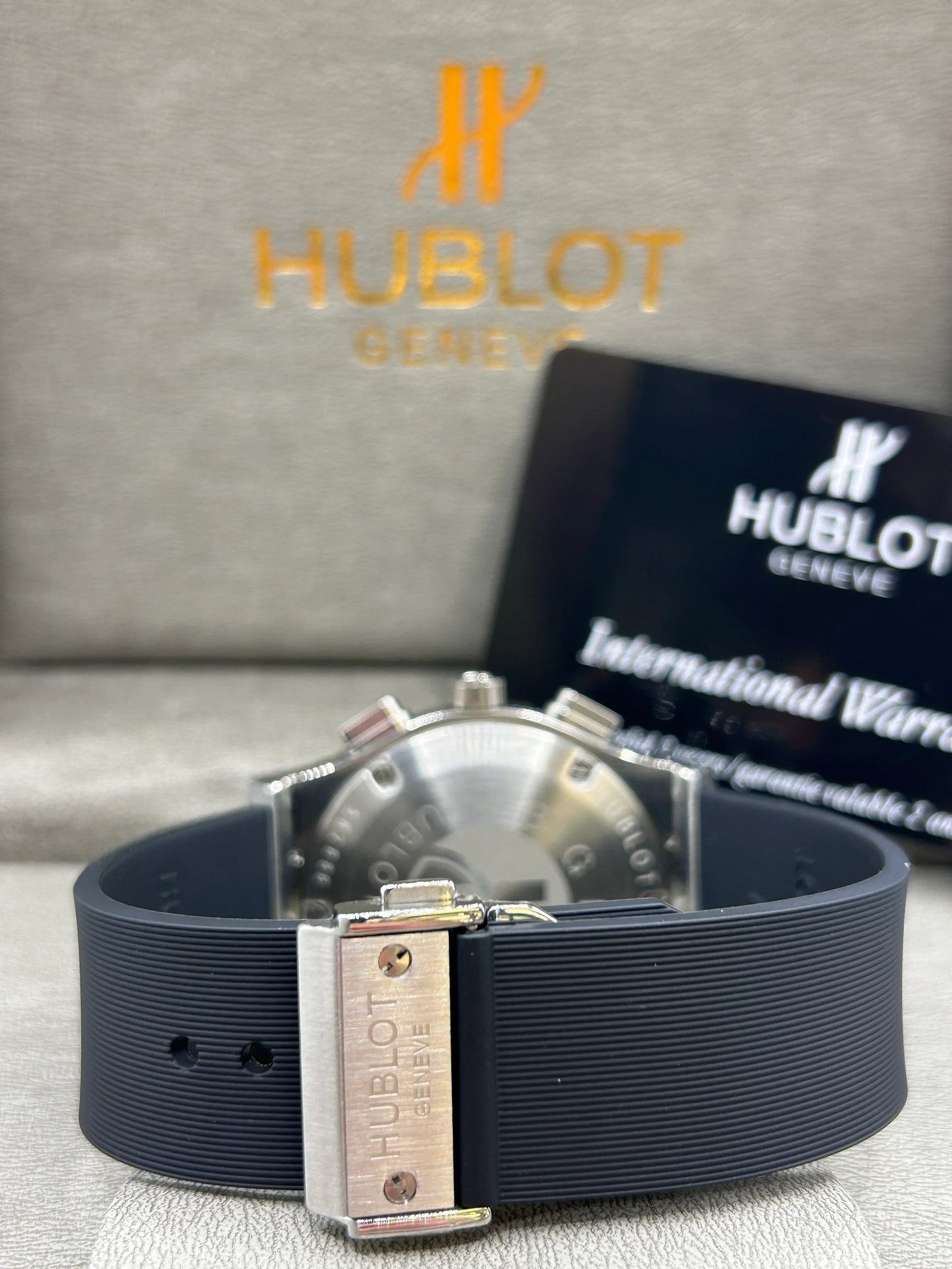 Hublot Big Bang Grey Dial Rubber Strap Watch