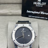 Hublot Classic Fusion Grey Dial Black Strap Watch