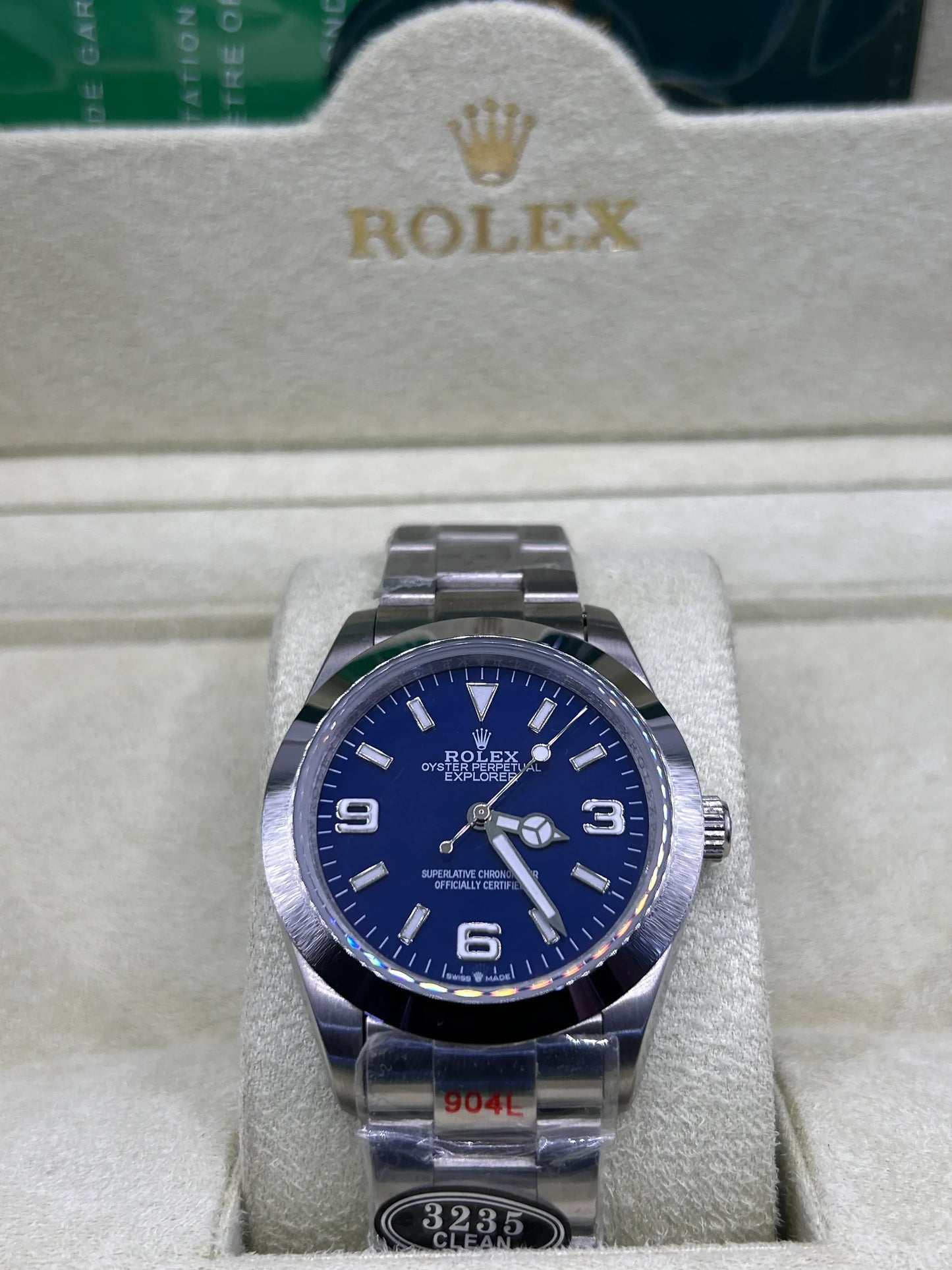 Rolex Explorer Blue Dial Watch