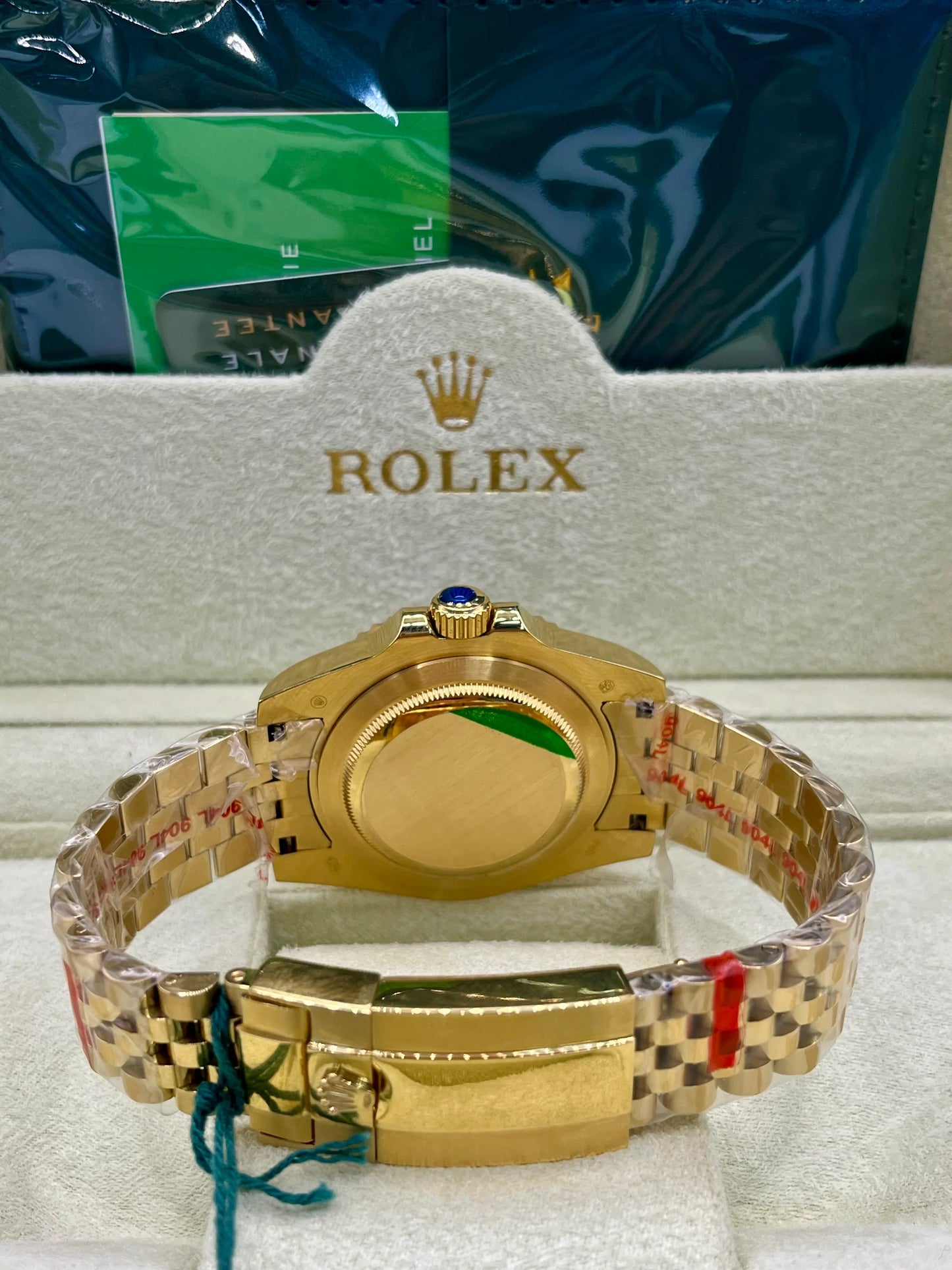 Rolex GMT Master II Gold Purple Dial Watch