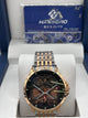 Hanboro Two Tone Black Dial Automatic Watch
