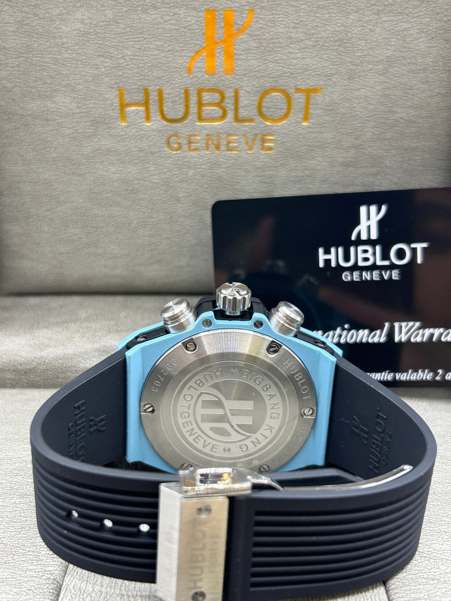 Hublot Big Bang Light Blue Skeleton Watch
