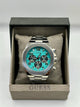 Guess Green Dial Stainless Steel Chronograph Watch