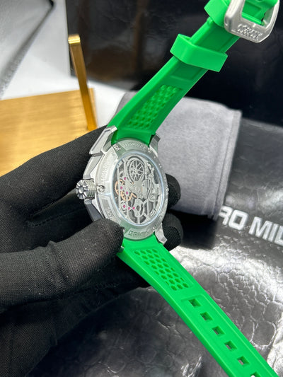Jacob & Co Green Strap Skeleton Watch