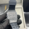 Richard Mille Black Case Black Strap Skeleton Watch