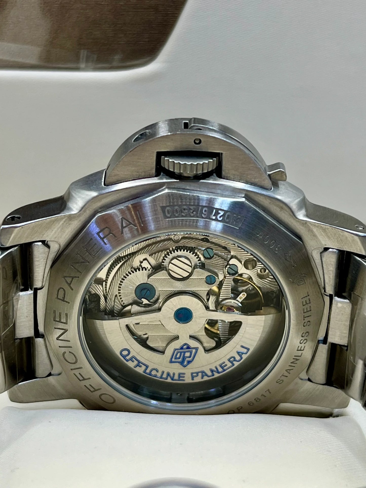 Panerai Luminor Dark Blue Dial Stainless Steel Watch