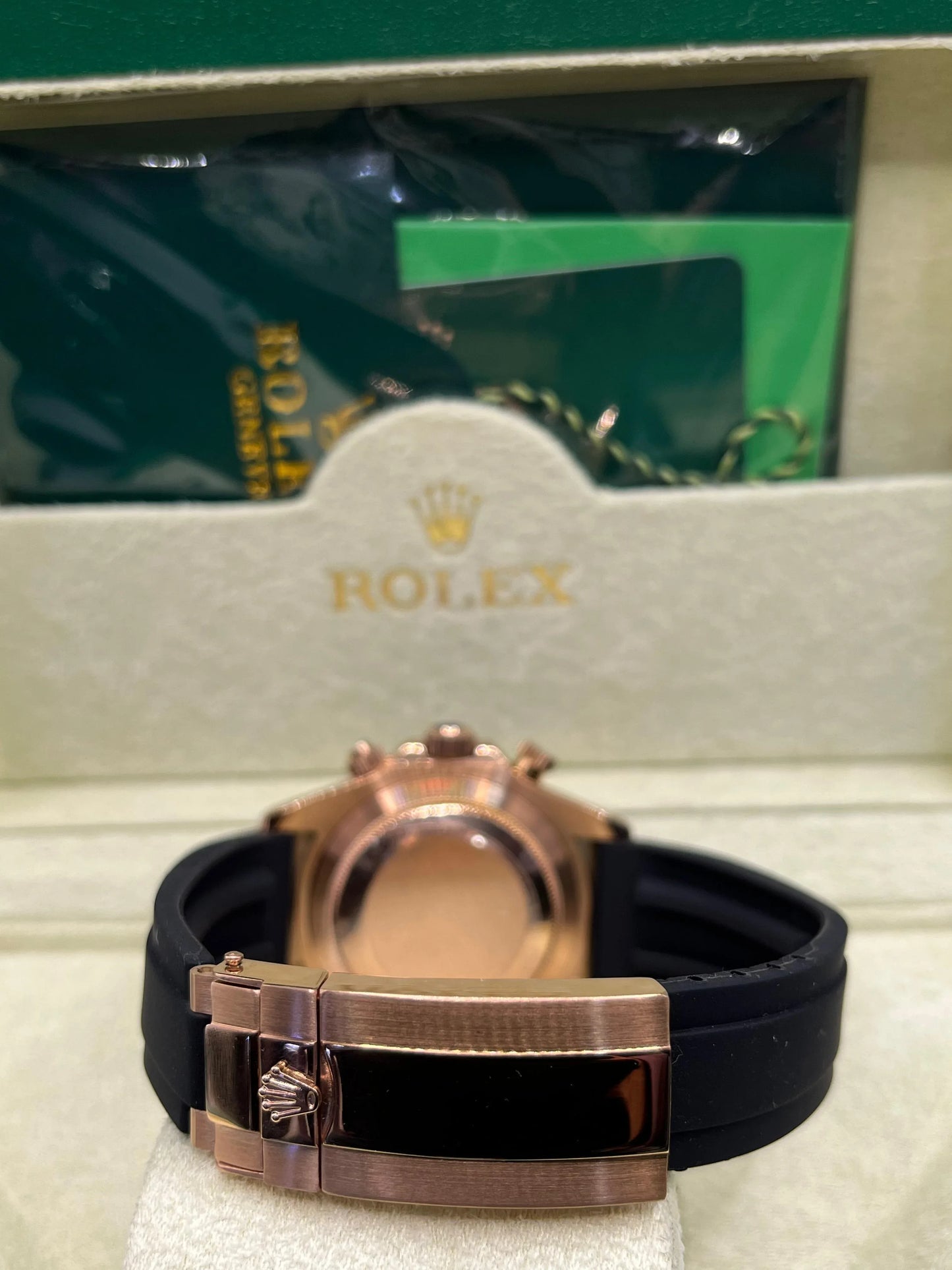 Rolex Daytona Rose Gold Oysterflex Watch