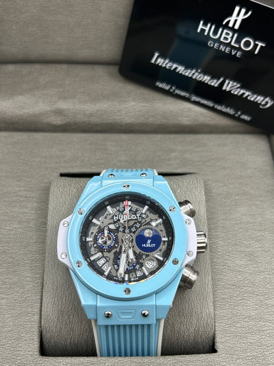 Hublot Big Bang Sky Blue Skeleton Watch