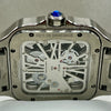 Cartier Santos Green Openworked Stainless Steel Watch