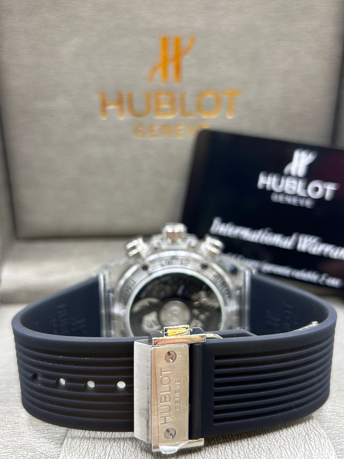 Hublot Big Bang Iced Out Skeleton Watch