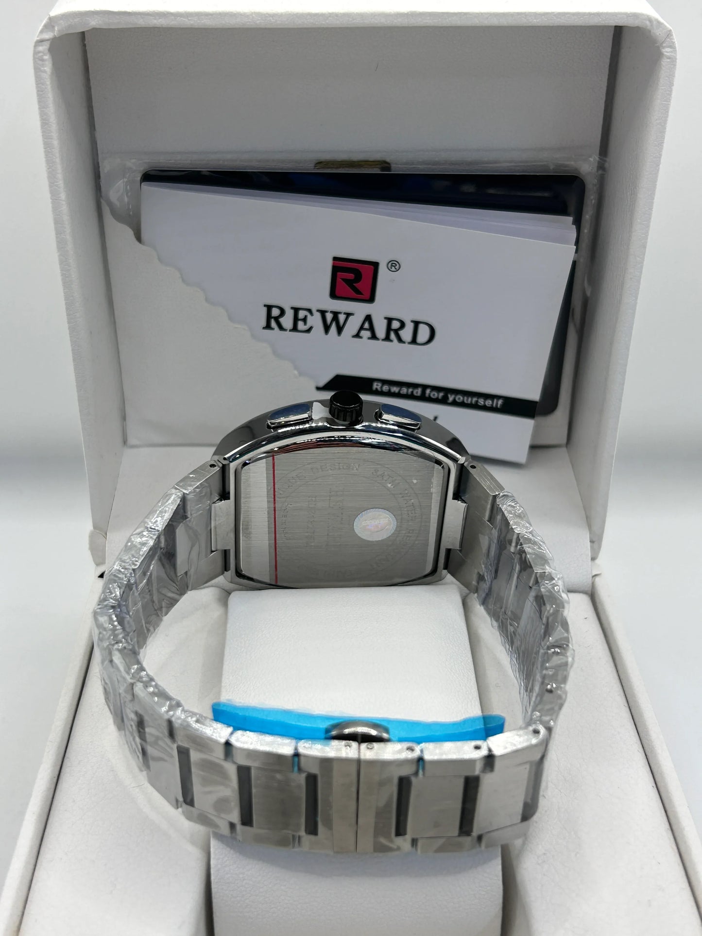 Reward Black Dial Stainless Steel Chronograph Watch