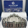 Hanboro Grey Dial Stainless Steel Chronograph Watch