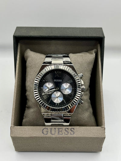 Guess Black Dial Stainless Steel Chronograph Watch