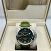 Panerai Luminor Green Dial Green Strap Watch
