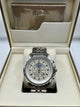 Breitling White Dial Stainless Steel Chronograph Watch