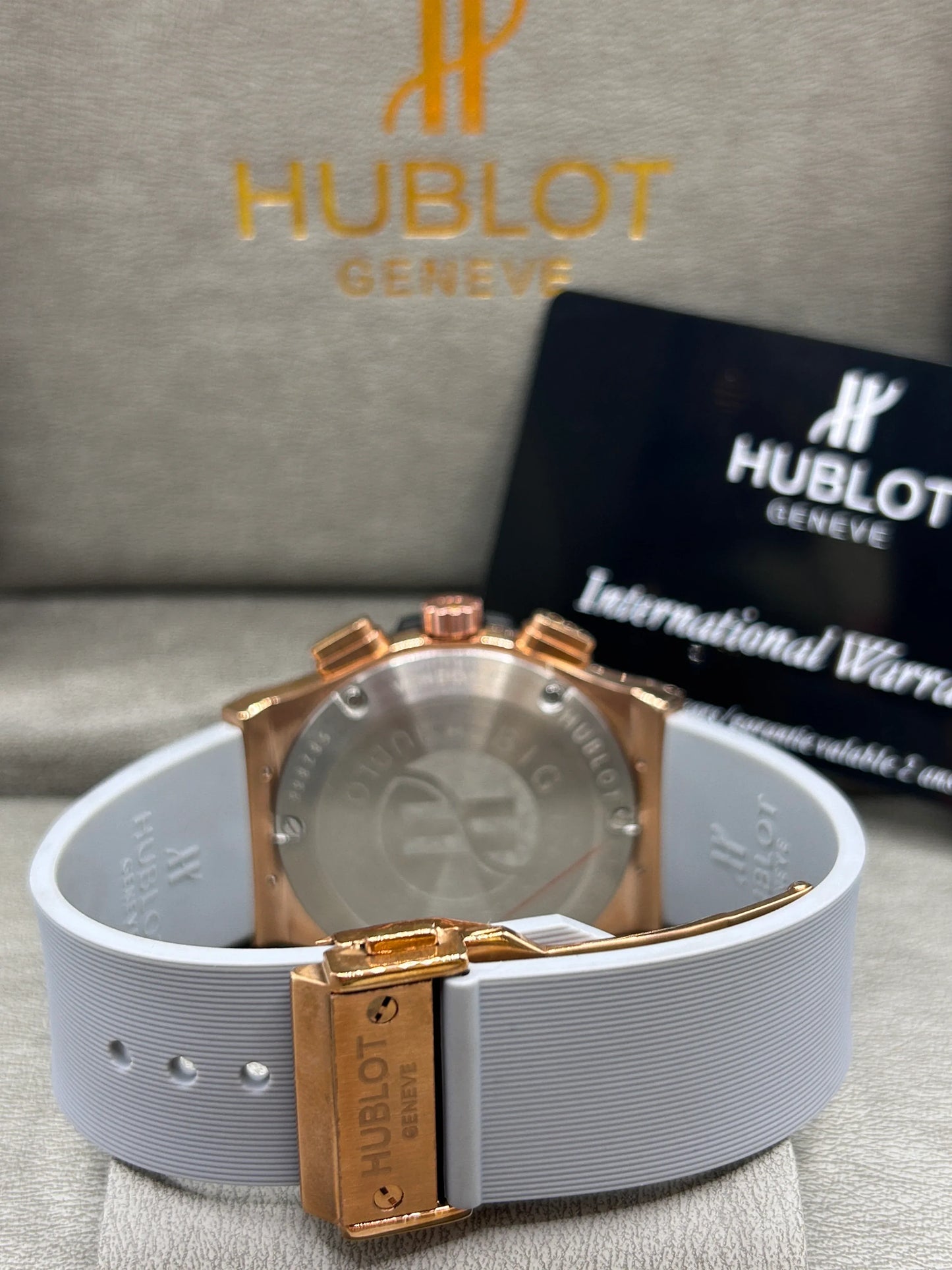 Hublot Big Bang Rose Gold Grey Dial Watch